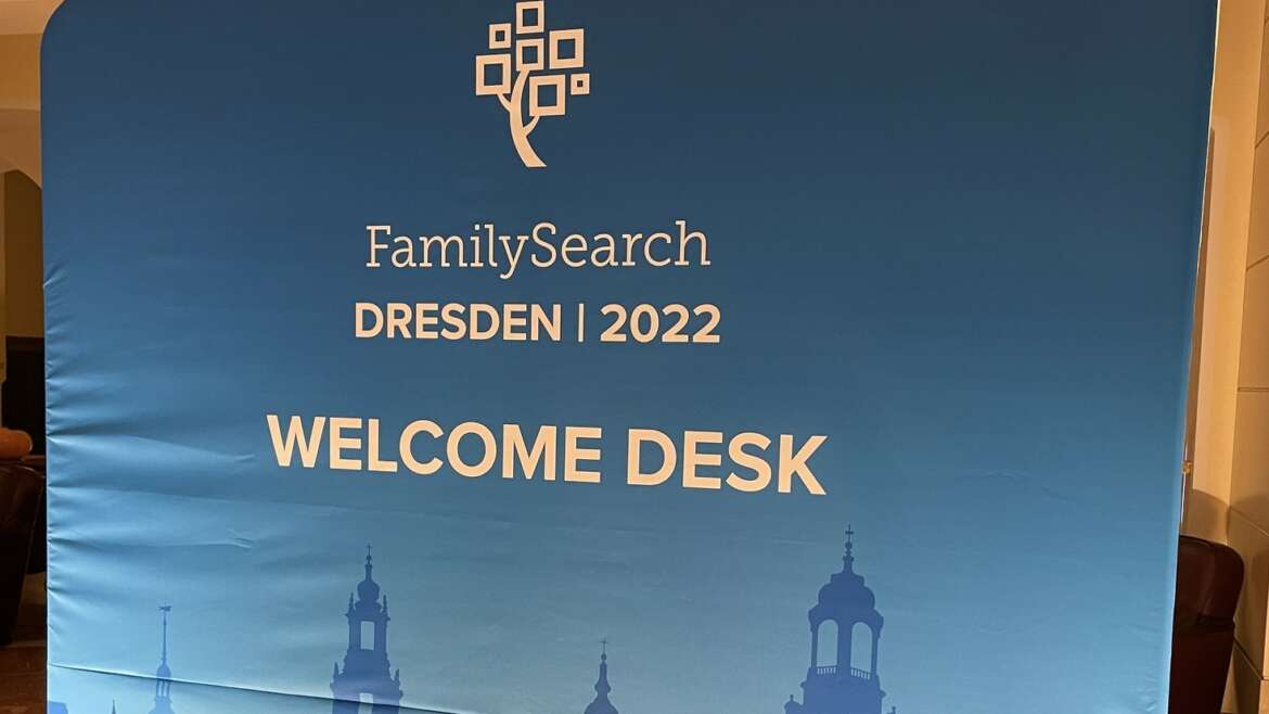 FamilySearch Dresden 2022:FAMILYSEARCH REÚNE GENEALOGISTAS DE TODA A EUROPA NA ALEMANHA